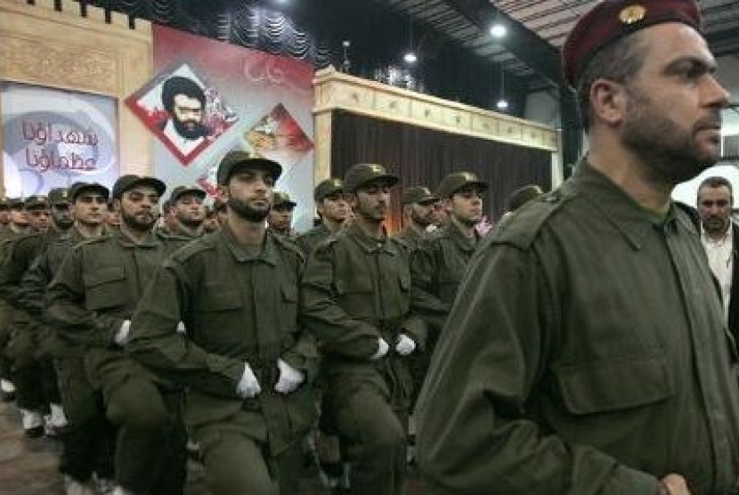 Hizbullah, sayap militer yang berhasil mengusir Israel dari Lebanon pada 2006 lalu. Hizbullah Lebanon menjadi simbol perlawanan paling ditakuti Israel saat ini