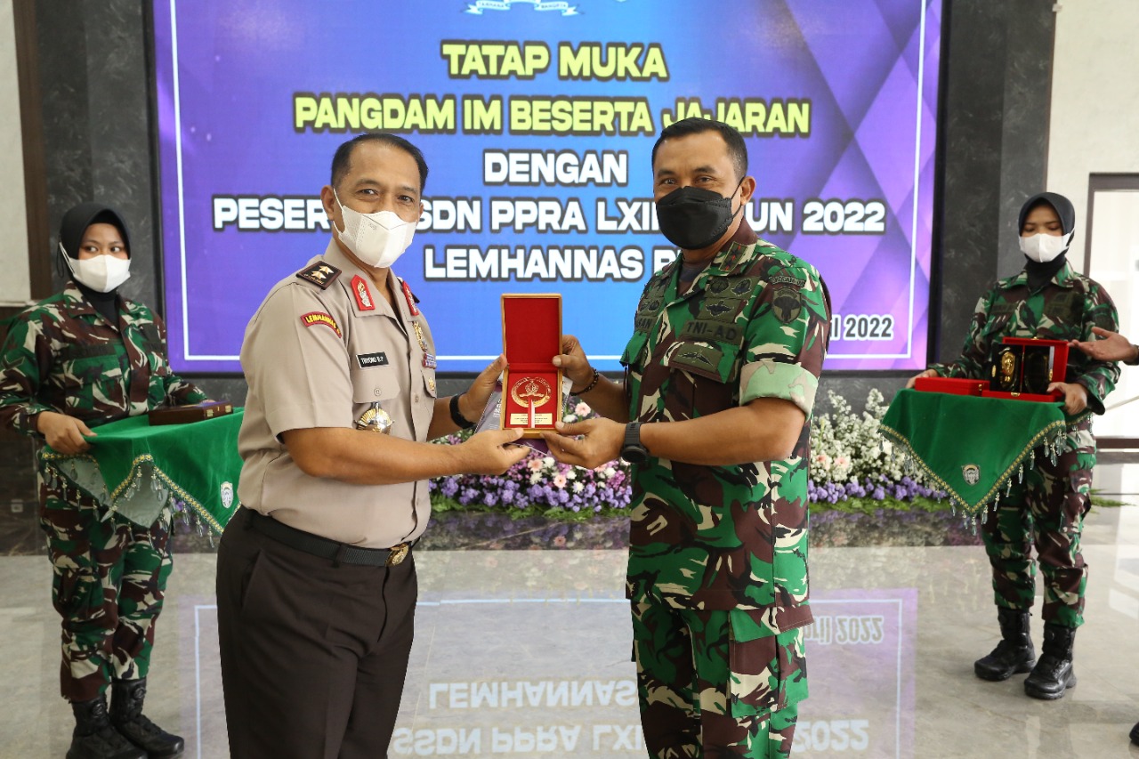 Pangdam Iskandar Muda Menerima Kunjungan Peserta SSDN PPRA LXIII Lemhannas RI