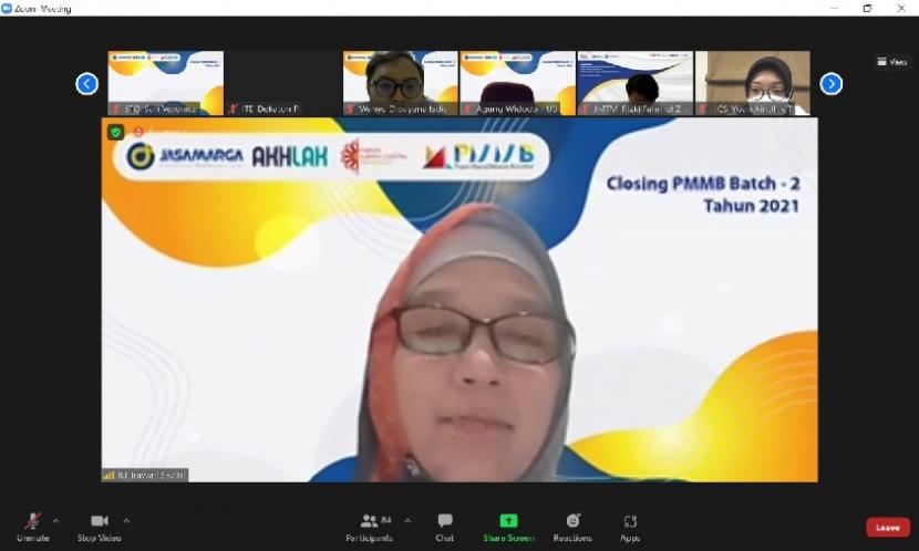 Jasa Marga Learning Institute (JMLI), PT Jasa Marga (Persero), Tbk, gelar penutupan kegiatan PMMB Batch II tahun 2021, secara daring, beberapa waktu lalu.
