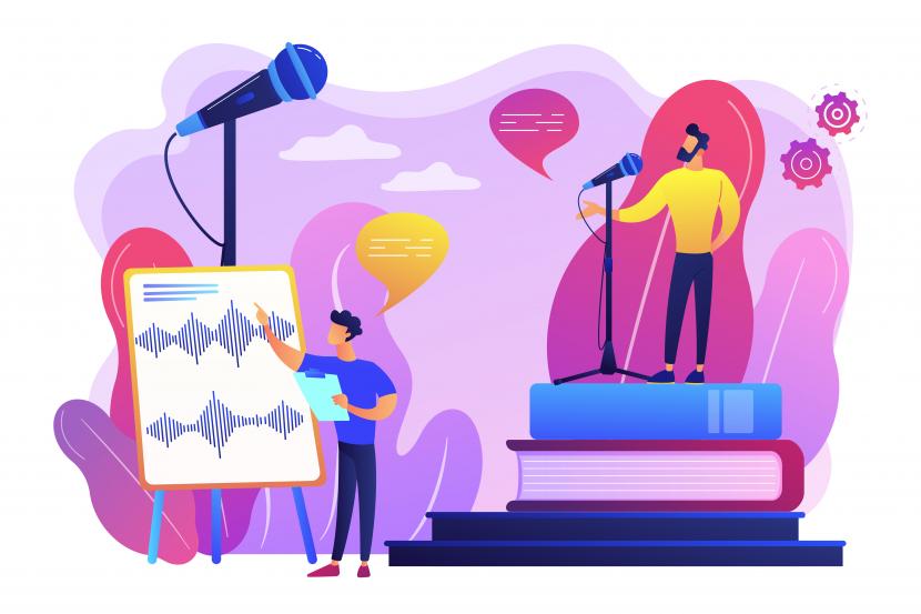 Ilustrasi public speaking