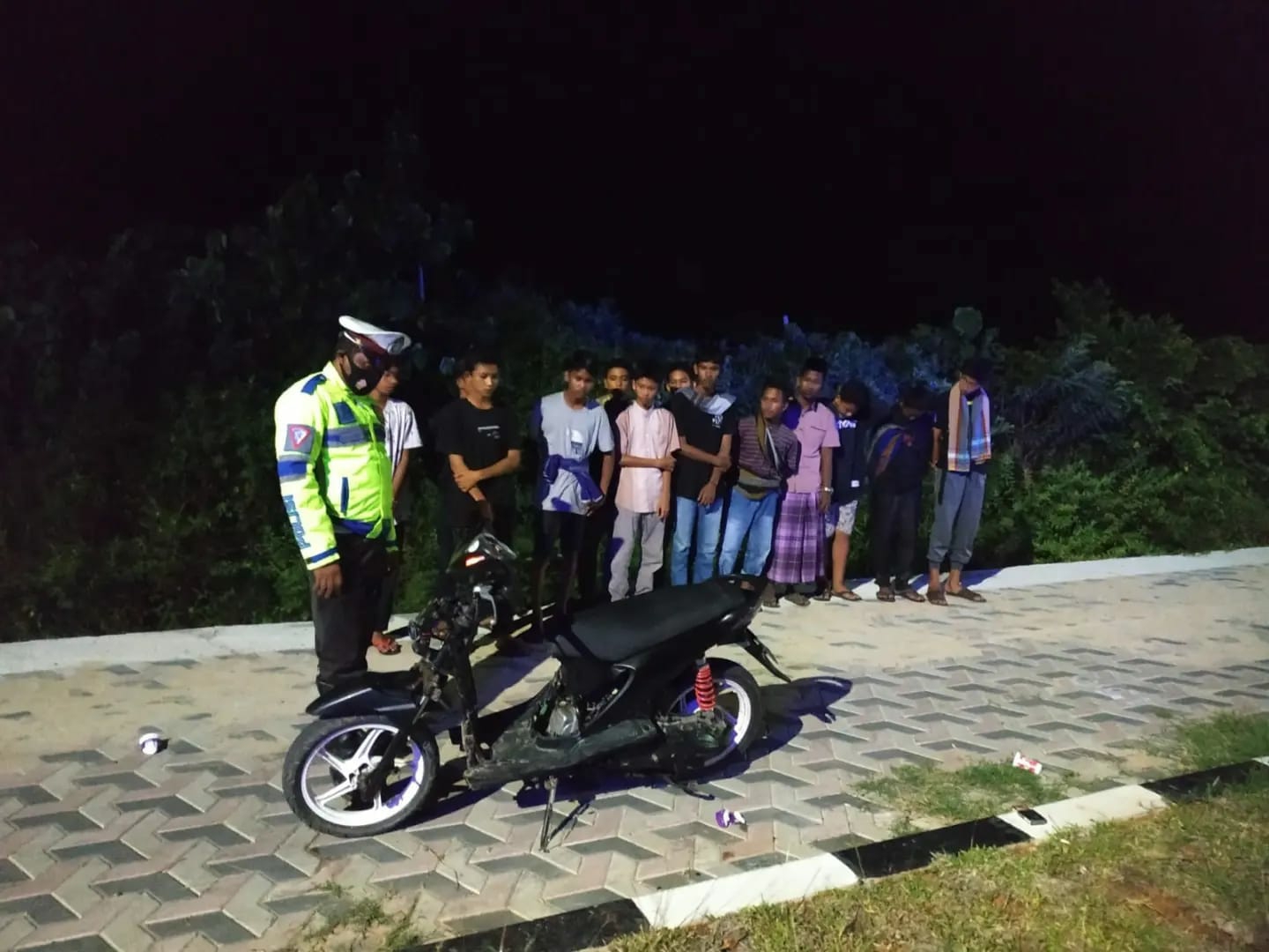 Polres Aceh Jaya Gencarkan Patroli Cegah Balapan Liar dan Knalpot Brong