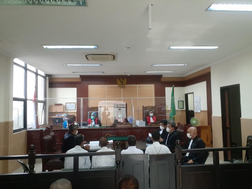 Suasana sidang kebakaran Lapas Kelas 1 Tangerang.