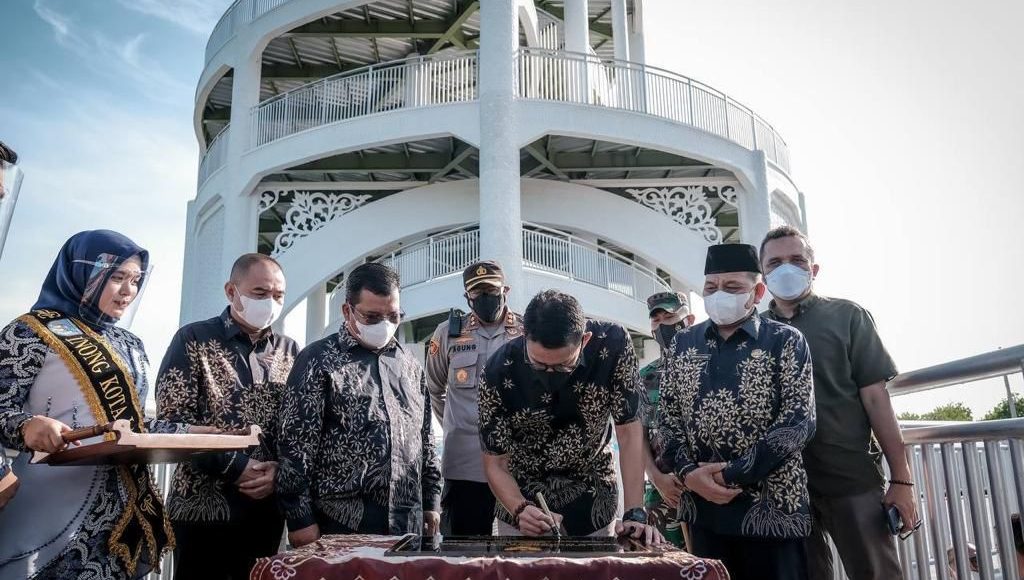 Menparekraf Sandiaga Resmikan Tower Mangrove Forest Park Langsa
