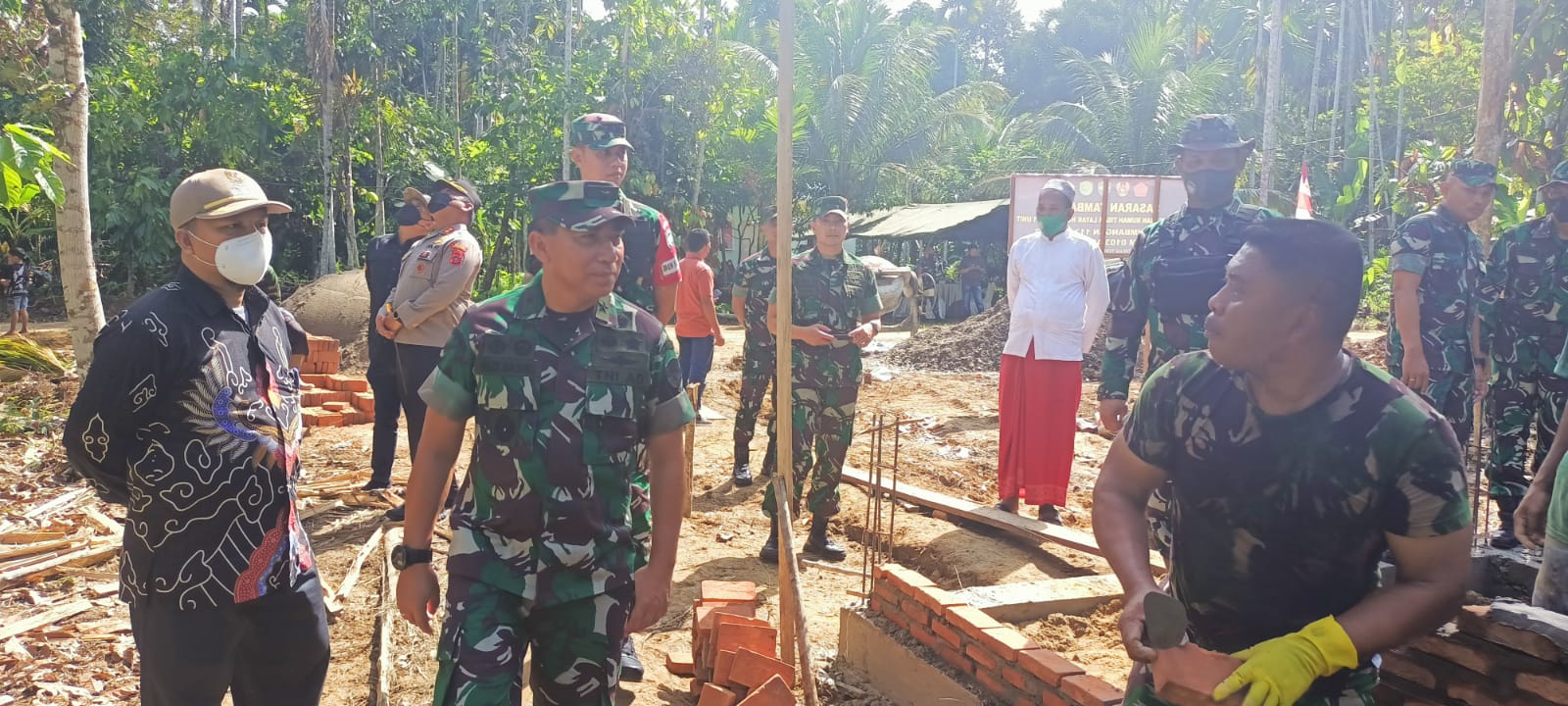 Kasdam IM Tinjau Pengerjaan TMMD Kodim 0103/Aut