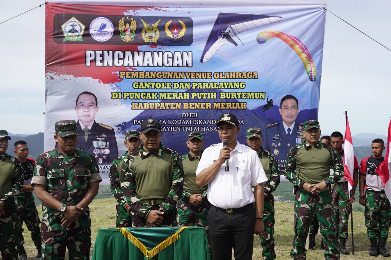 Pangdam IM Resmikan Venue Olahraga Gantole dan Paralayang di Aceh