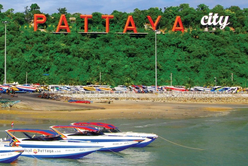 Pattaya, salah satu objek wisata populer di Thailand. Thailand menargetkan 5 juta hingga 15 juta kedatangan turis tahun ini.
