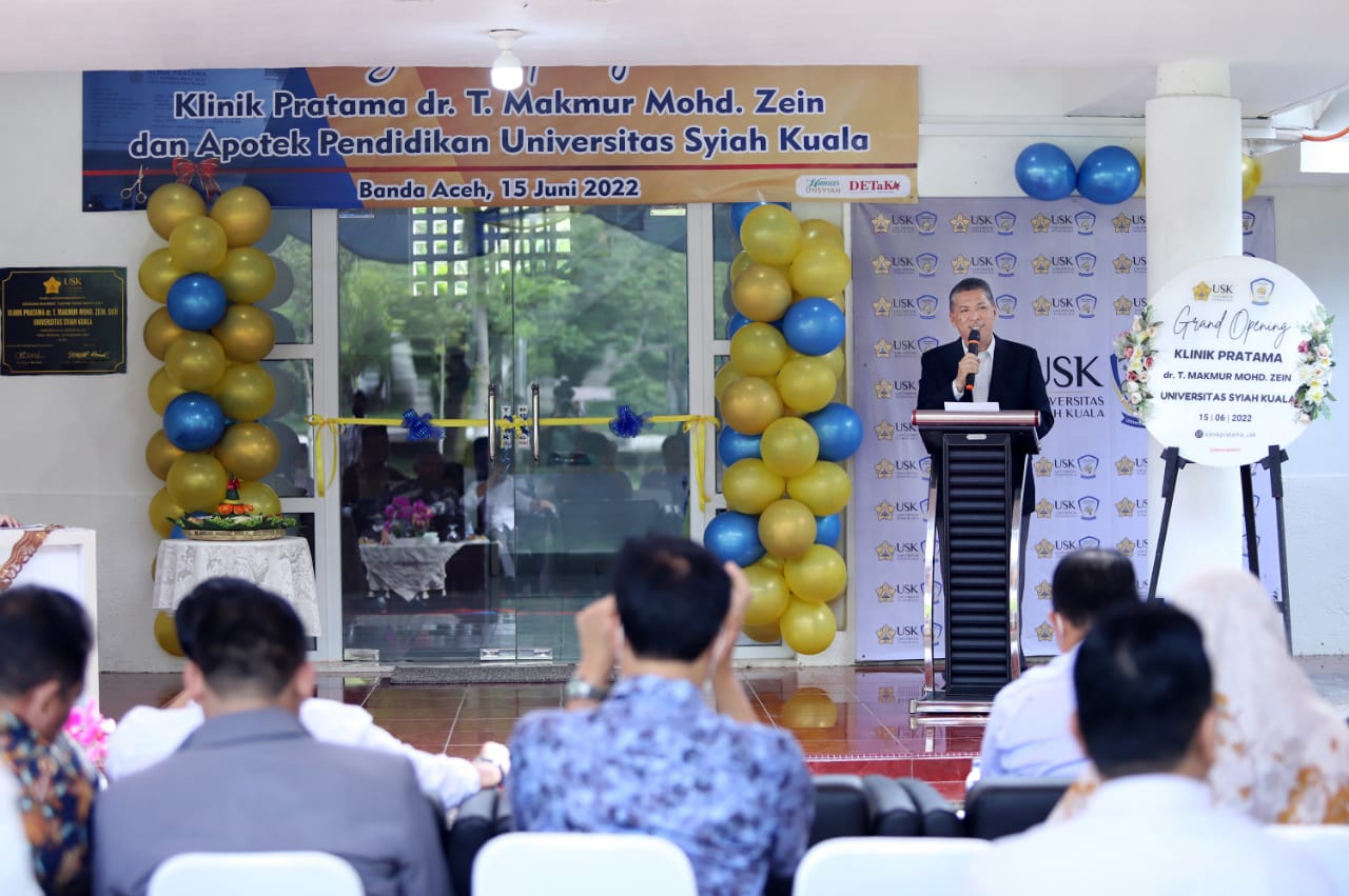 Rektor USK Resmikan Klinik Pratama dr. T. Makmur Mohd. Zein
