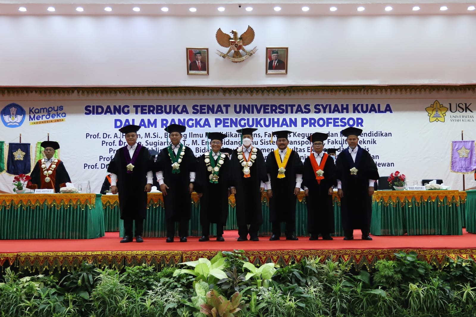 Universitas Syiah Kuala Kukuhkan Lima Profesor Baru