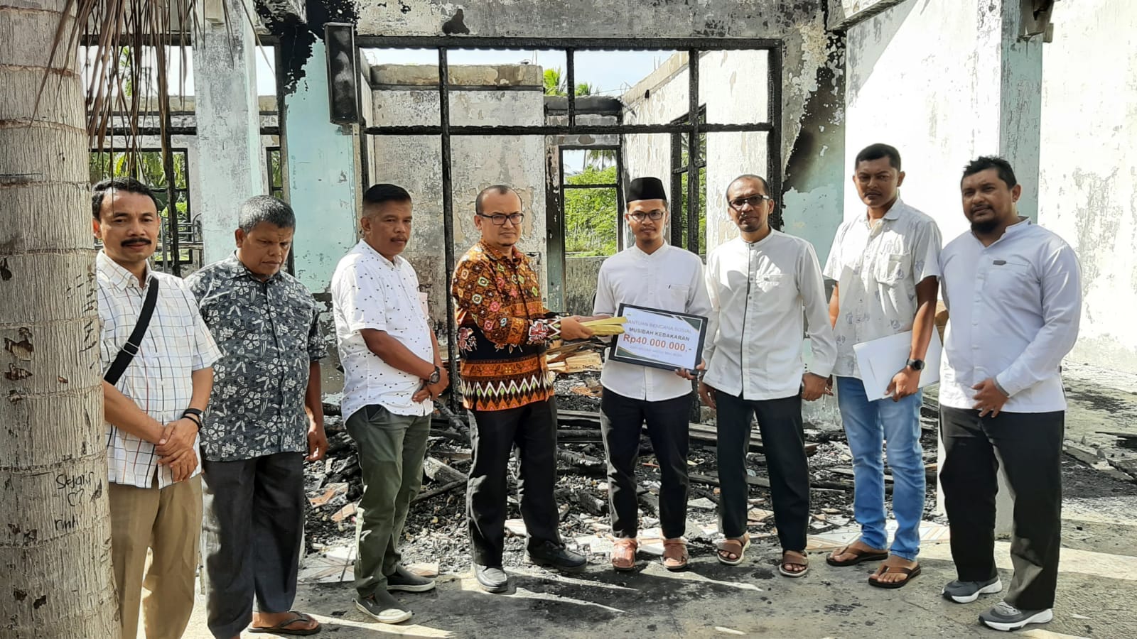 BMA Salurkan Bantuan Kebakaran untuk Dayah Tahfiz Baitul Quran Aceh Besar Senilai Rp 40 Juta