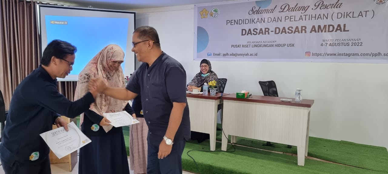 PRLH Universitas Syiah Kuala Luluskan 28 Tenaga Ahli Amdal