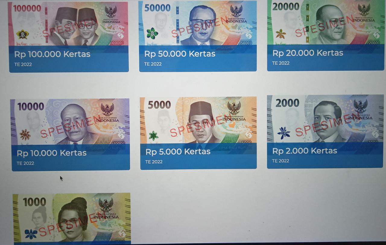 BI Luncurkan 7 Uang Kertas Baru, yang Lama Tetap Berlaku