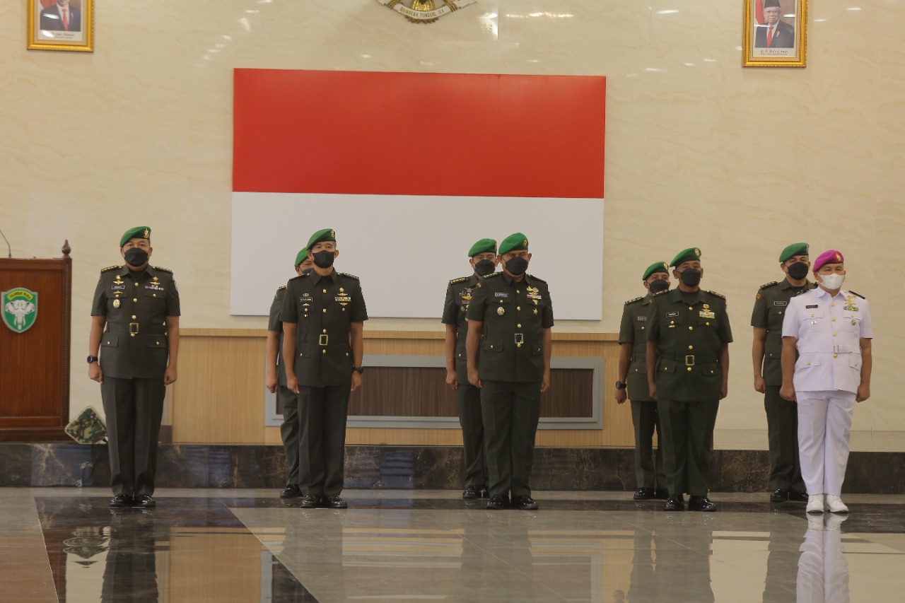 Pangdam Mohamad Hasan Pimpin Sertijab dan Tradisi Satuan Kodam IM