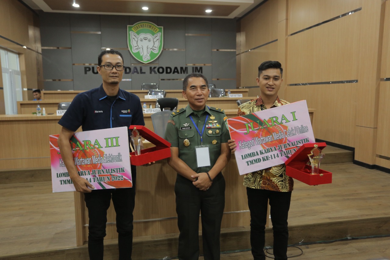 Dua Wartawan Aceh Borong Juara Lomba Karya Jurnalistik TMMD ke-114
