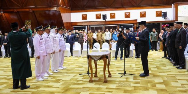 Penjabat Gubernur Resmi Lantik Empat Pj Bupati di Aceh