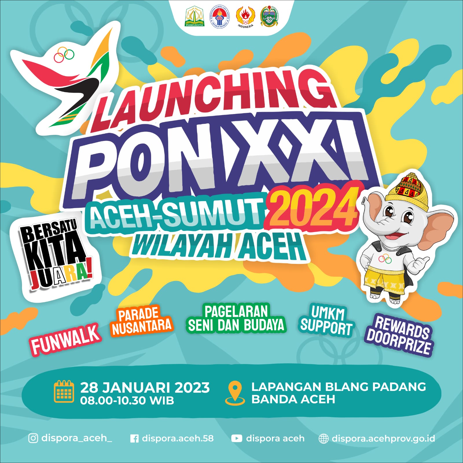 Launching PON XXI Aceh-Sumut 2024 Wilayah Aceh Siap Digelar, Ingat Tanggalnya