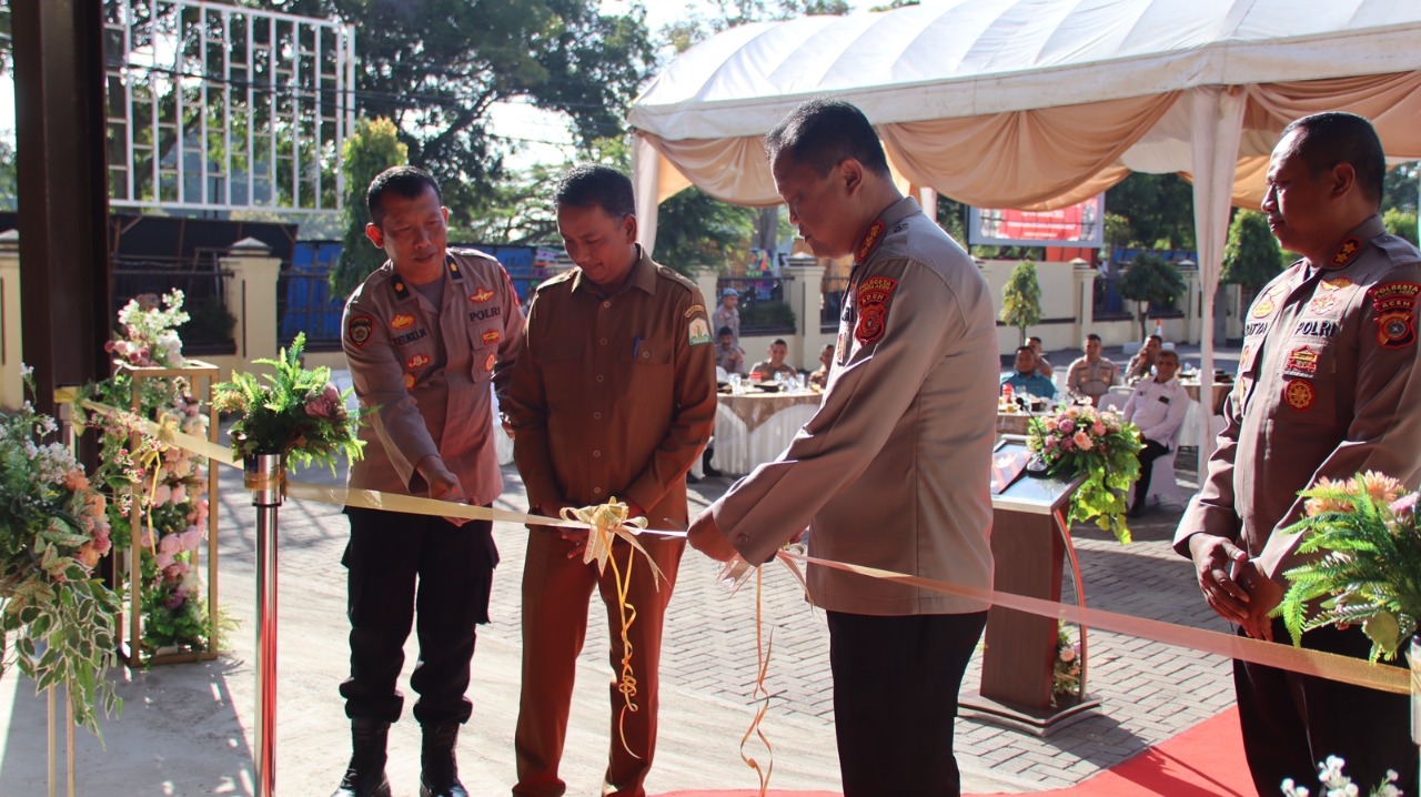 Diakhir Masa Jabatan, Kapolresta Banda Aceh Resmikan Gedung Tunggal Panaluan