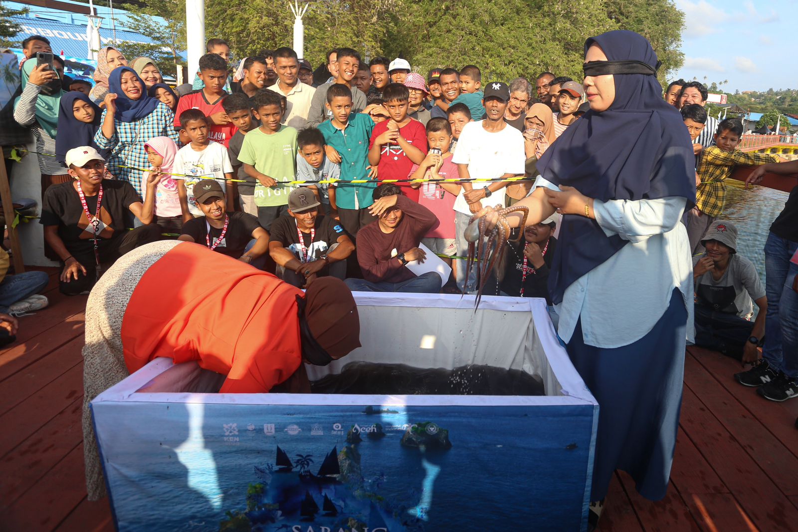 Lomba Cop Pukat dan Pawang Gurita Sukses Hibur Wisatawan Sabang Marine Festival