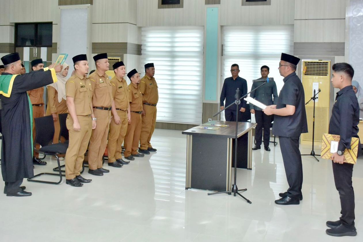 Pj Wali Kota Lantik 9 Pejabat Eselon III dan IV di Lingkungan Pemko Sabang