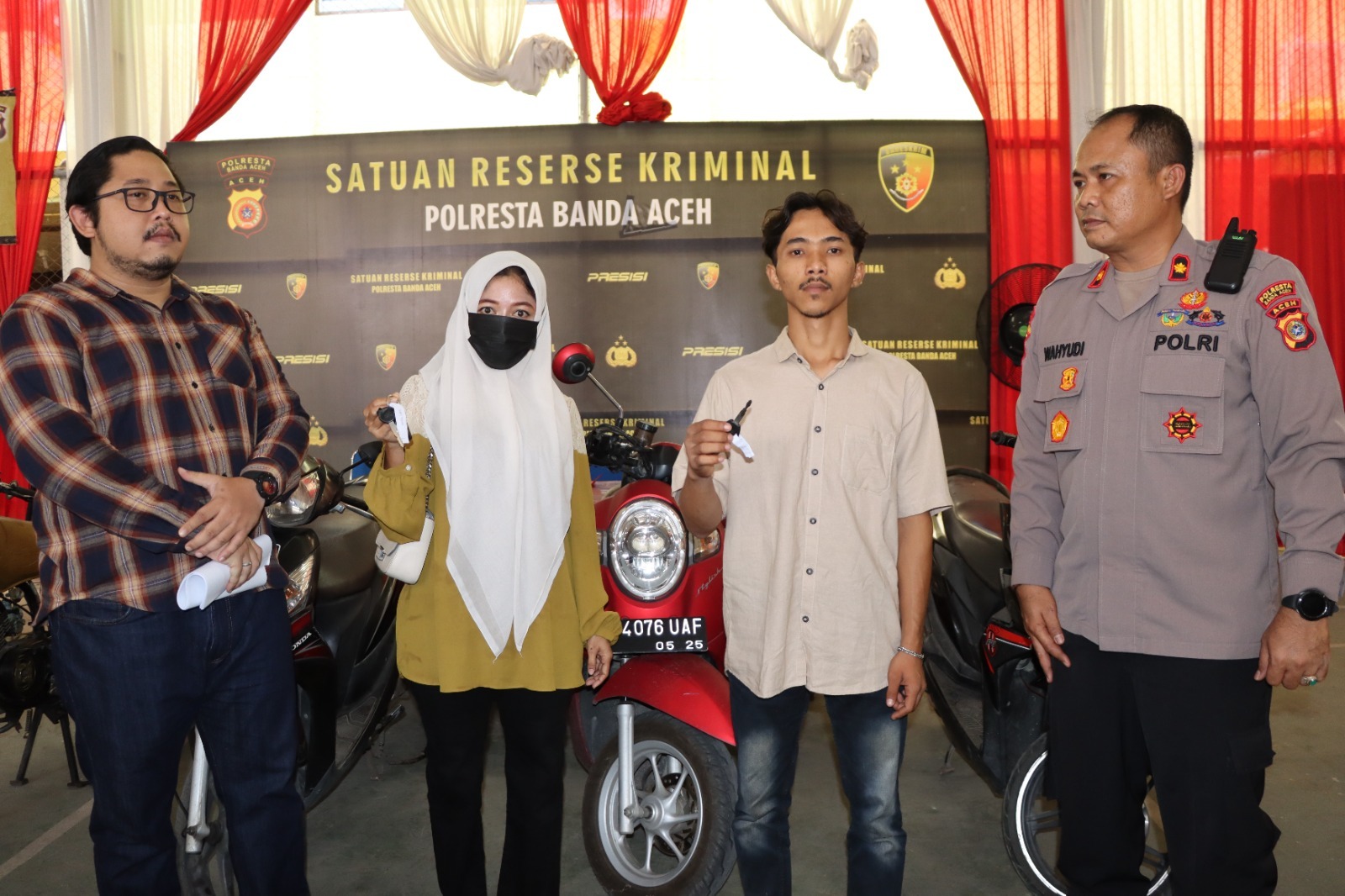 Operasi Sikat Seulawah 2023, Polresta Banda Aceh Sita 11 Sepmor Curian