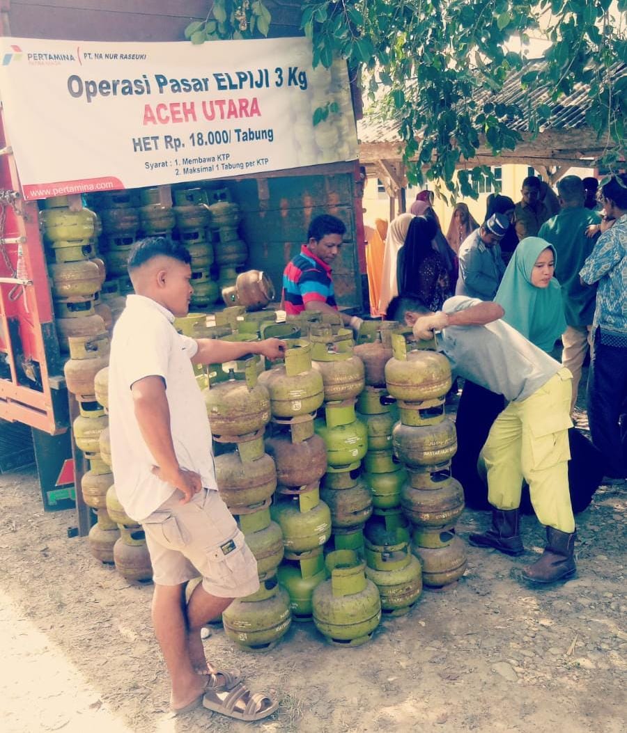 Pemkab Aceh Utara Gelar Operasi Pasar LPG Subsidi di 27 Kecamatan