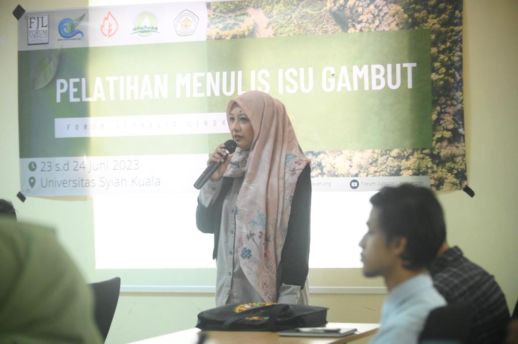 Cermat Menulis Isu Gambut, FJL Aceh Gelar Pelatihan Secara Hybrid