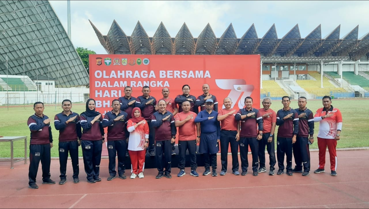 Sambut Hari Bhayangkara, Polresta Banda Aceh Gelar Olahraga Bersama