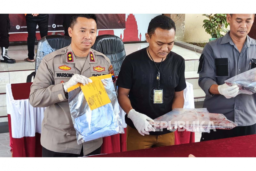 Polres Klaten ungkap kasus pembunuhan disertai mutilasi, Kamis (22/6/2023).
