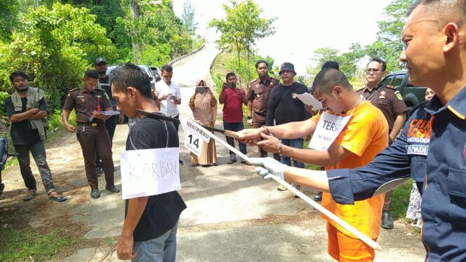 24 Adegan Diperagakan dalam Rekonstruksi Pembunuhan M. Iqbal di Aceh Selatan