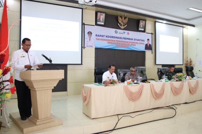 Pemkab Aceh Selatan Gelar Rakor Rembuk Stunting 2023