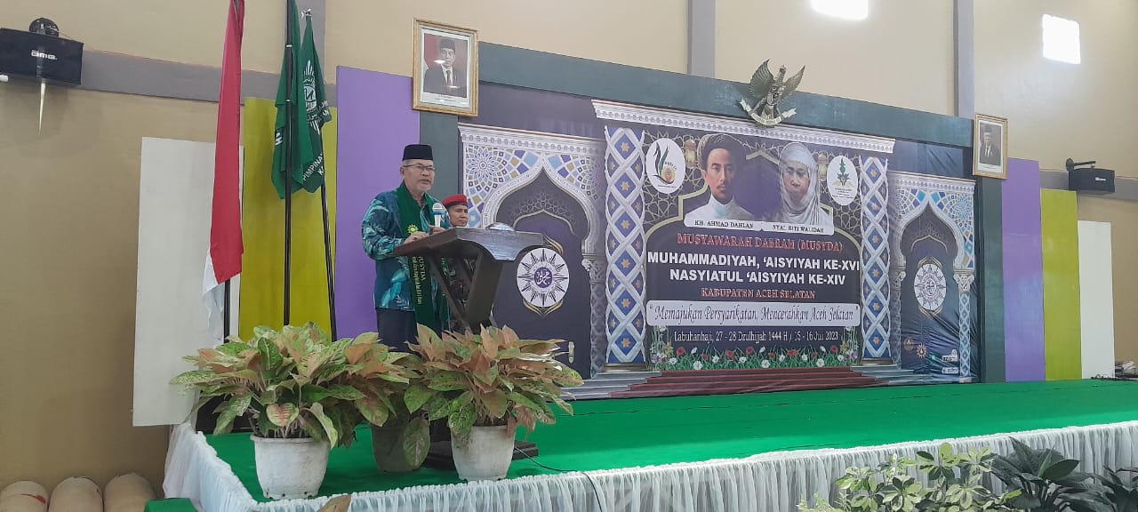 Asisten III Bupati Aceh Selatan Hadiri Musyda Muhammadiyah ke-XVI