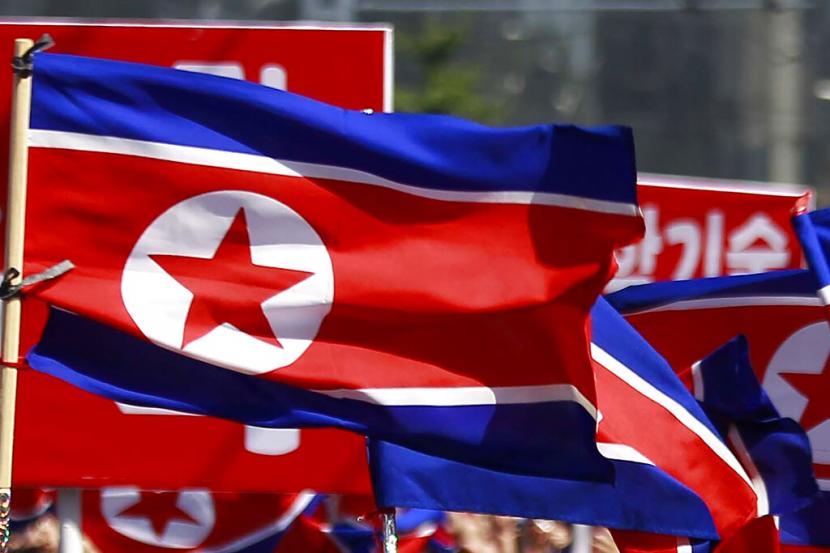 Bendera Korea Utara (Korut).