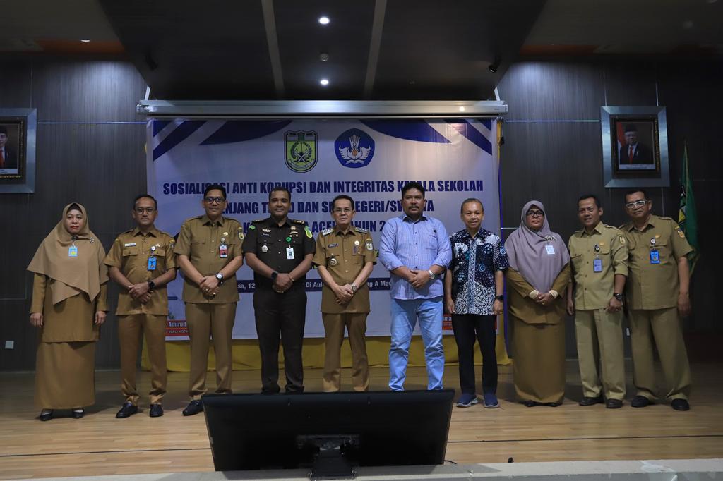Pemko Banda Aceh Gelar Sosialisasi Anti Korupsi bagi Kepala Sekolah