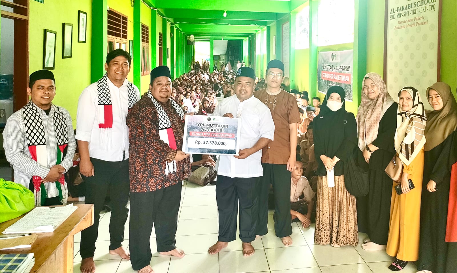 YP Muttaqin Al-Farabi Salurkan Donasi Palestina Rp37 Juta Melalui DD Waspada