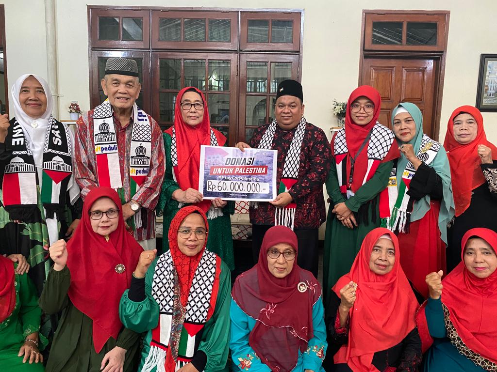 Pengajian Suka Maju-Jemaah Travel Al Falah Donasikan Rp 60 Juta untuk Palestina