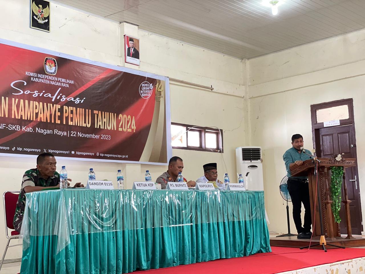 KIP Nagan Raya Gelar Sosialisasi Pelaksanaan Kampanye dan Dana Kampanye Pemilu 2024