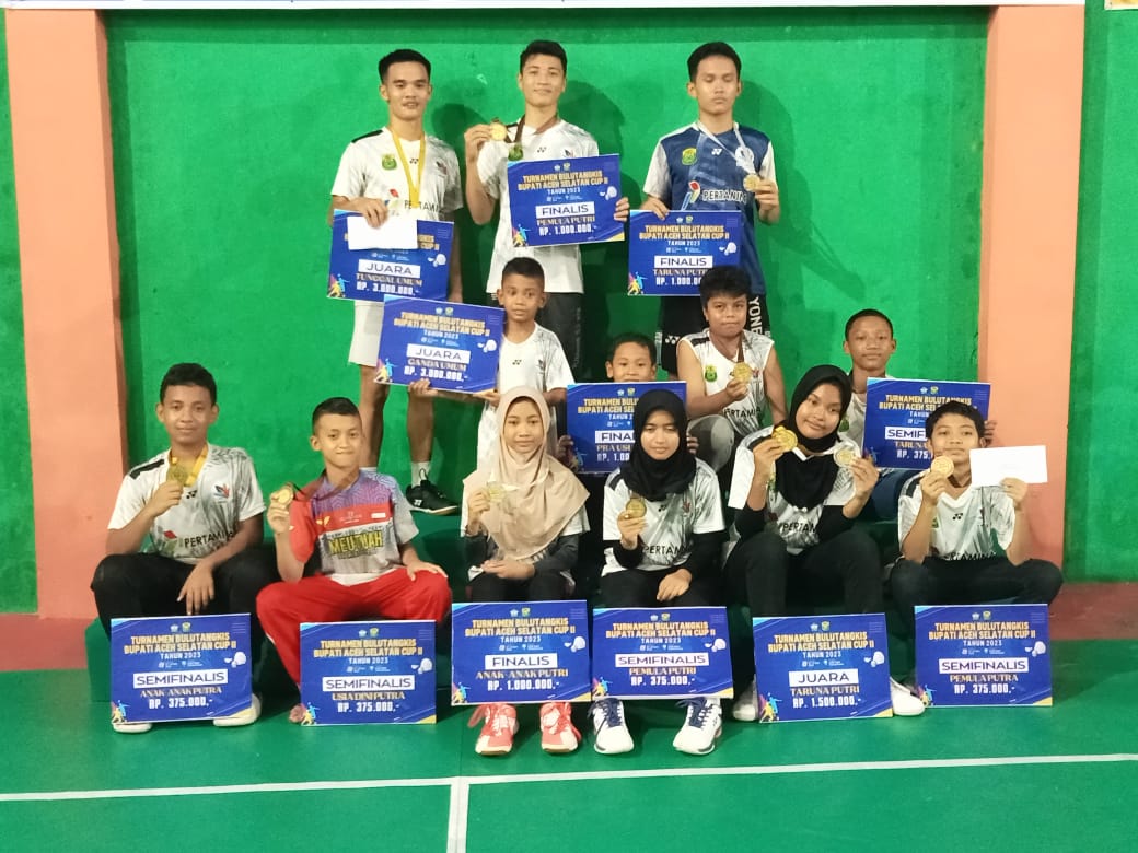 Atlet PB Pasha Jaya Borong Gelar Piala Bupati Aceh Selatan Cup II