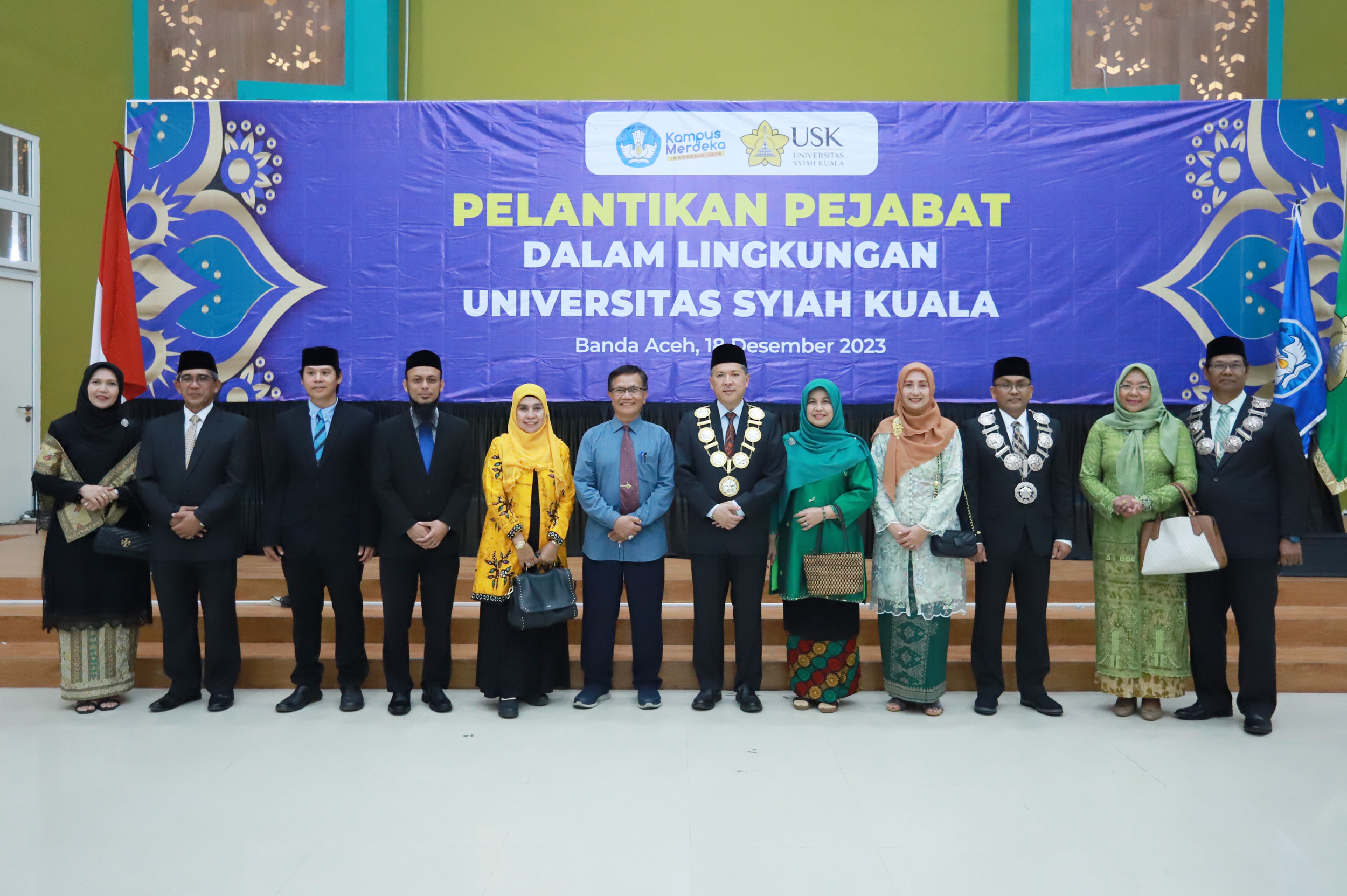Rektor USK Lantik Dekan Baru Fakultas Pertanian dan FMIPA