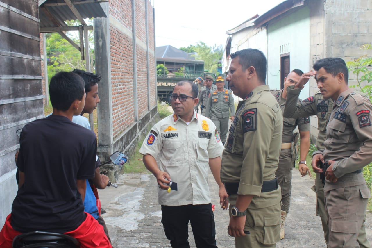 Satpol PP Aceh Jaya Amankan Tiga Pelajar Bolos Sekolah