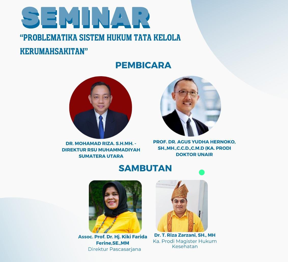 Prodi MHKes UNPAB Gelar Seminar Problematika Sistem Hukum Tata Kelola Rumah Sakit