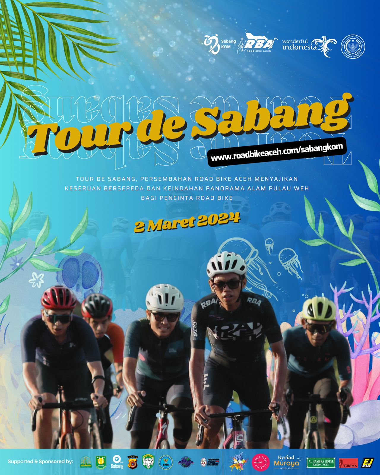 Seratusan Pesepeda Bakal Ramaikan Event Tour de Sabang 2024 