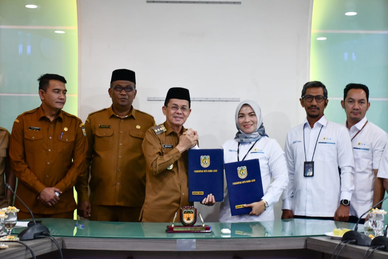 Pemko Banda Aceh-PT PLN Teken Perjanjian Kerjasama Pemungutan dan Penyetoran Pajak PJU