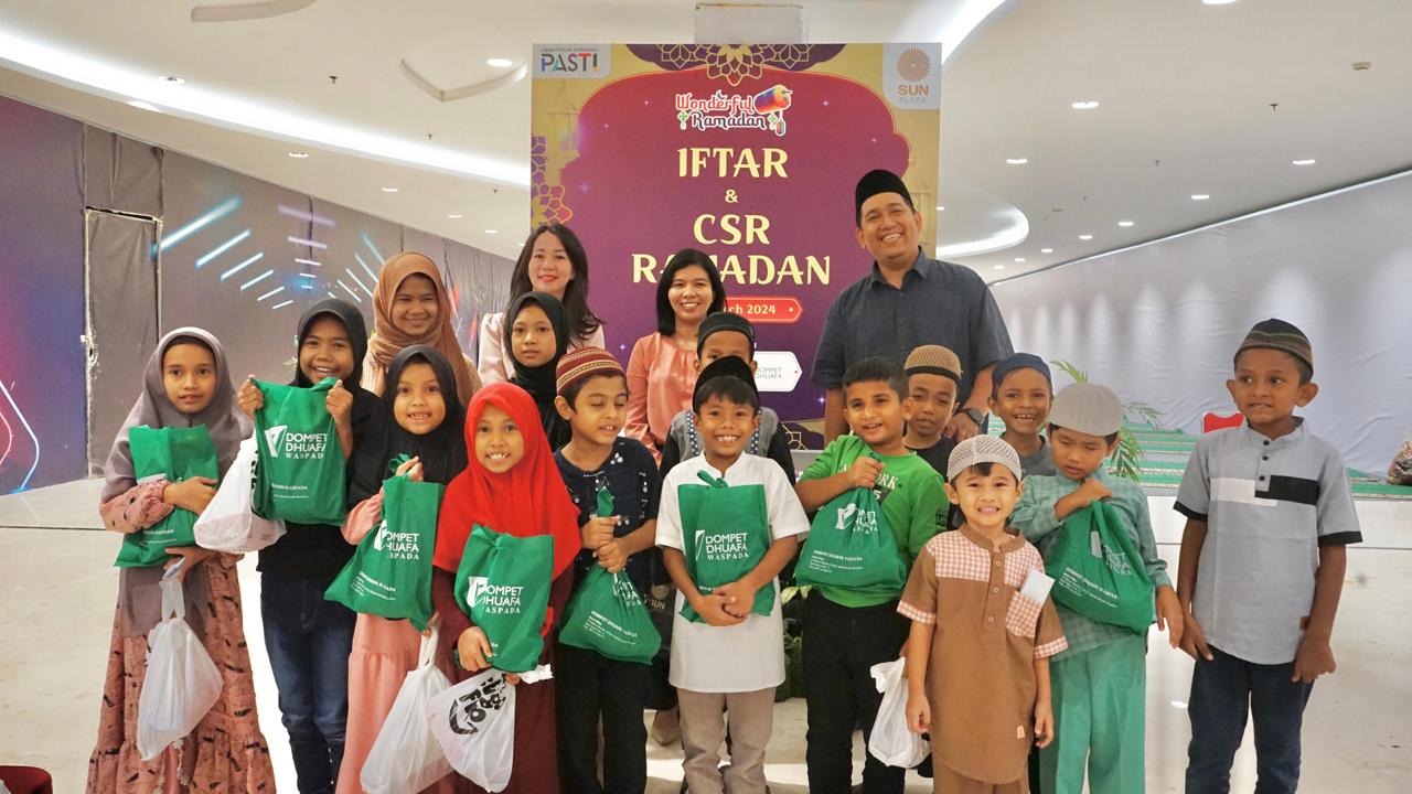 Sun Plaza Medan dan Dompet Dhuafa Waspada Gelar Buka Bersama 75 Anak Yatim
