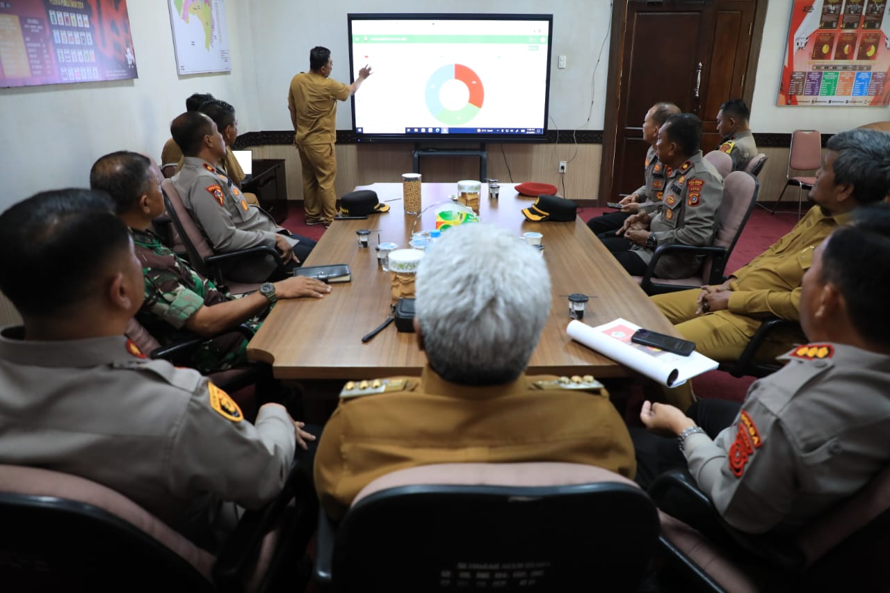 Pj Bupati Aceh Utara & Polda Aceh Pantau Persiapan Final Desk Pemilu