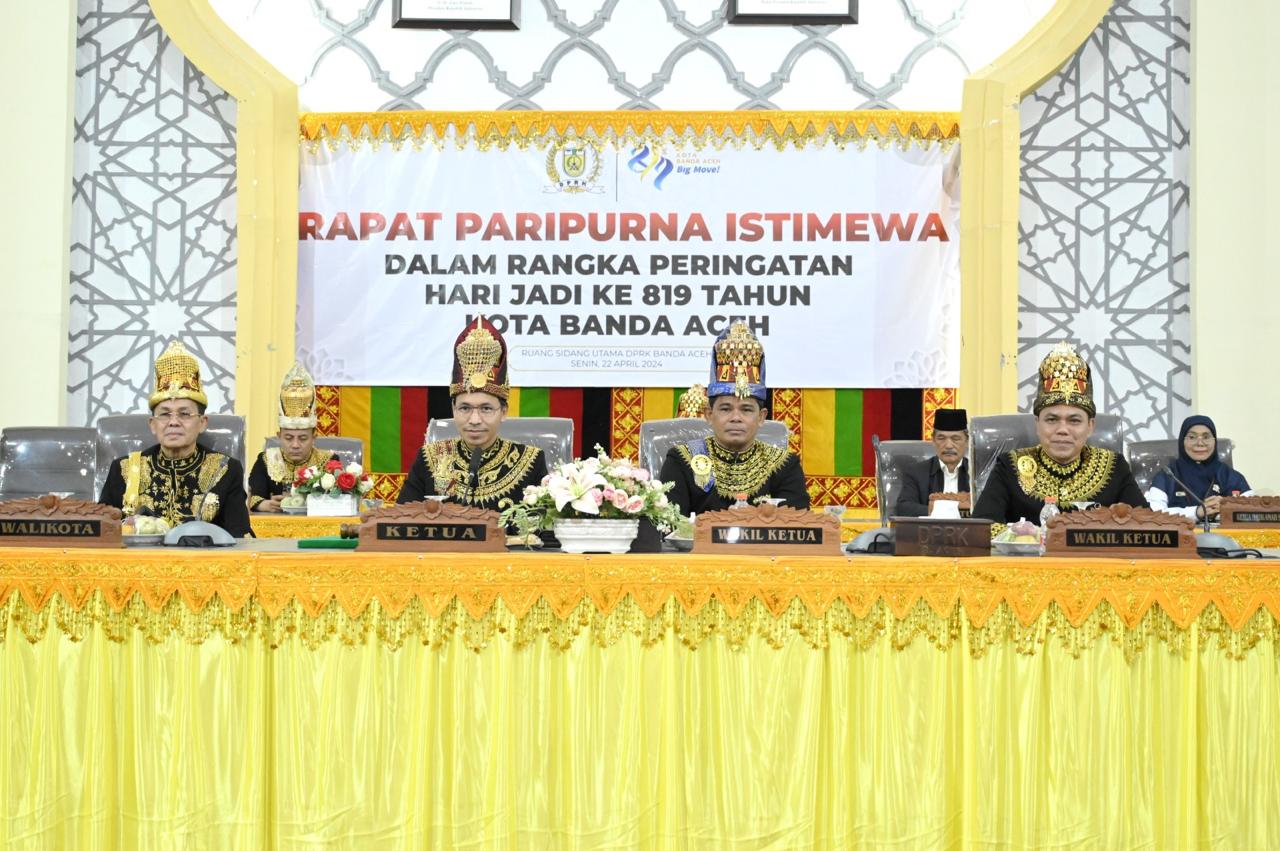 DPRK Gelar Paripurna Istimewa HUT ke-819 Kota Banda Aceh 