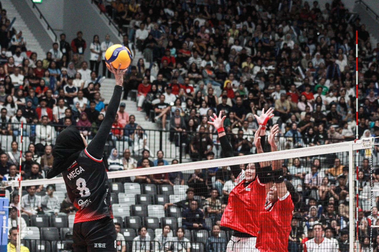 FOTO: Keseruan Laga Red Sparks vs Indonesia All Star