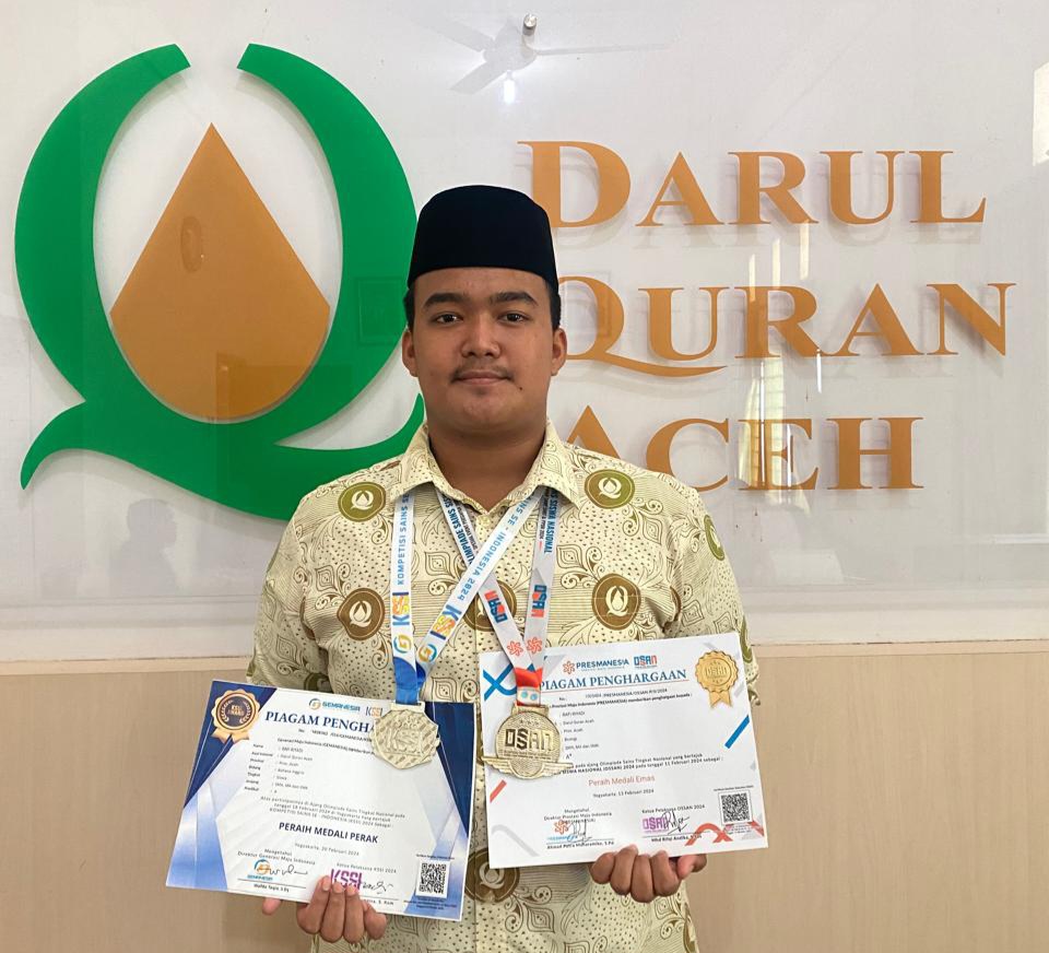 Santri Dayah DQA Raih Medali Emas dan Perak di Ajang Tingkat Nasional 2024