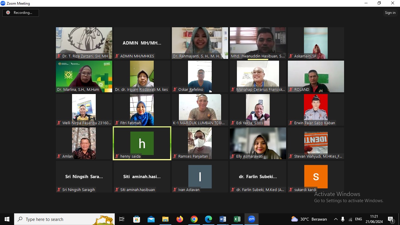 Diskusi Ilmiah MH Kesehatan UNPAB, Bahas Pidana Dugaan Malpraktik di Indonesia  