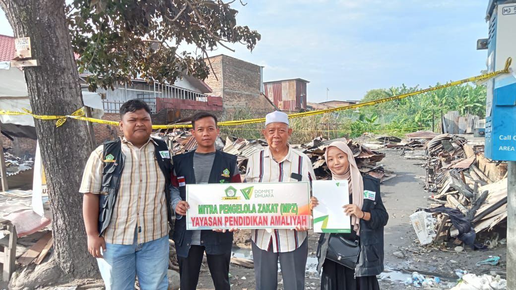 MPZ Amaliyah Salurkan Bantuan Logistik Warga Terdampak Kebakaran di Kelurahan Bantan