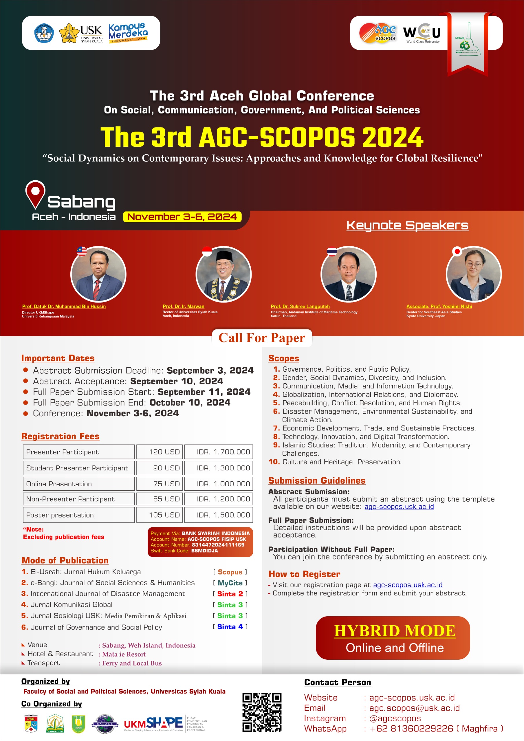 FISIP USK dan UKM Malaysia Bakal Gelar The 3th AGC di Sabang