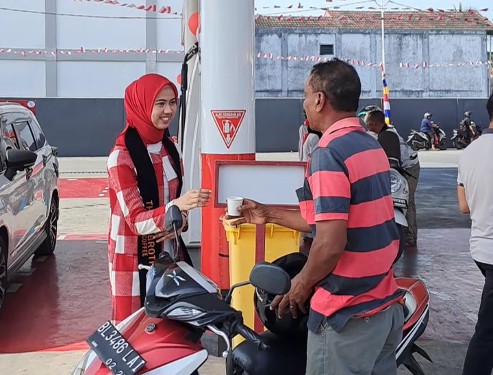 SPBU Ini Sediakan Kopi Gratis Beli BBM Nonsubsidi di Momen HUT RI